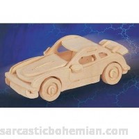 Puzzled Car Porsche911 SM 3D Jigsaw Woodcraft Kit Wooden Puzzle by Puzzled  B01M7YKAD0